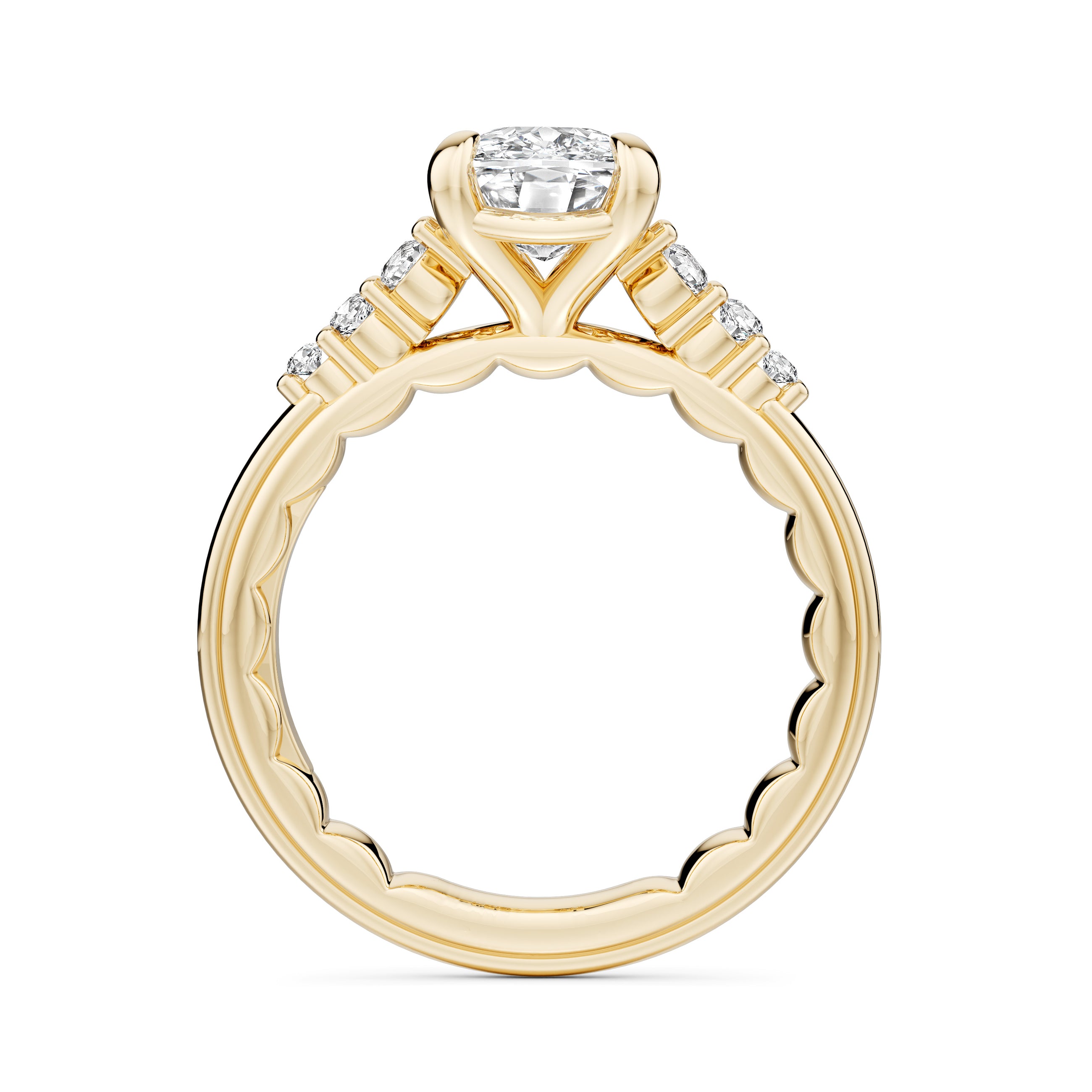 Noam Carver Luna Oval Diamond Engagement Ring