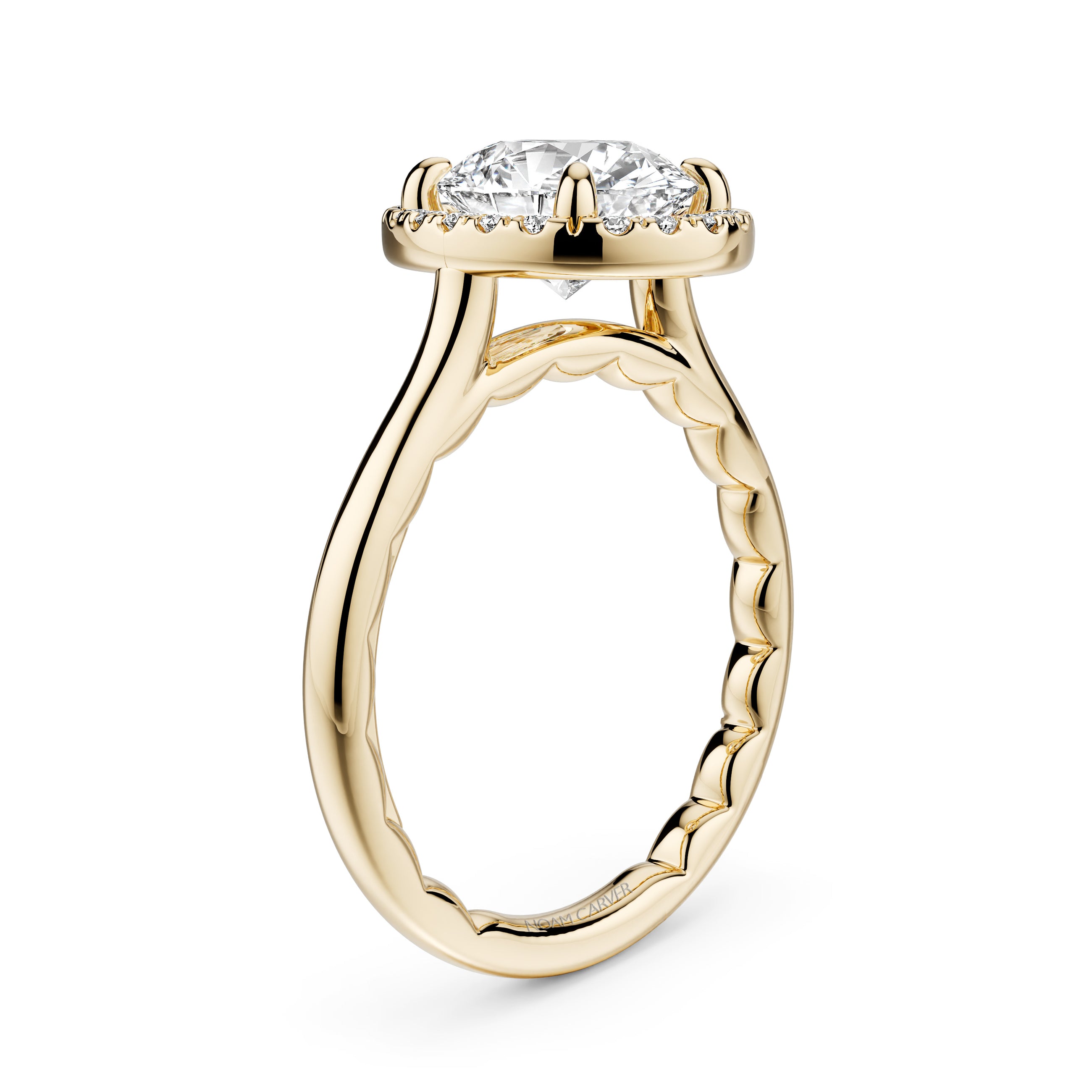 Noam Carver Luna Oval Diamond Engagement Ring