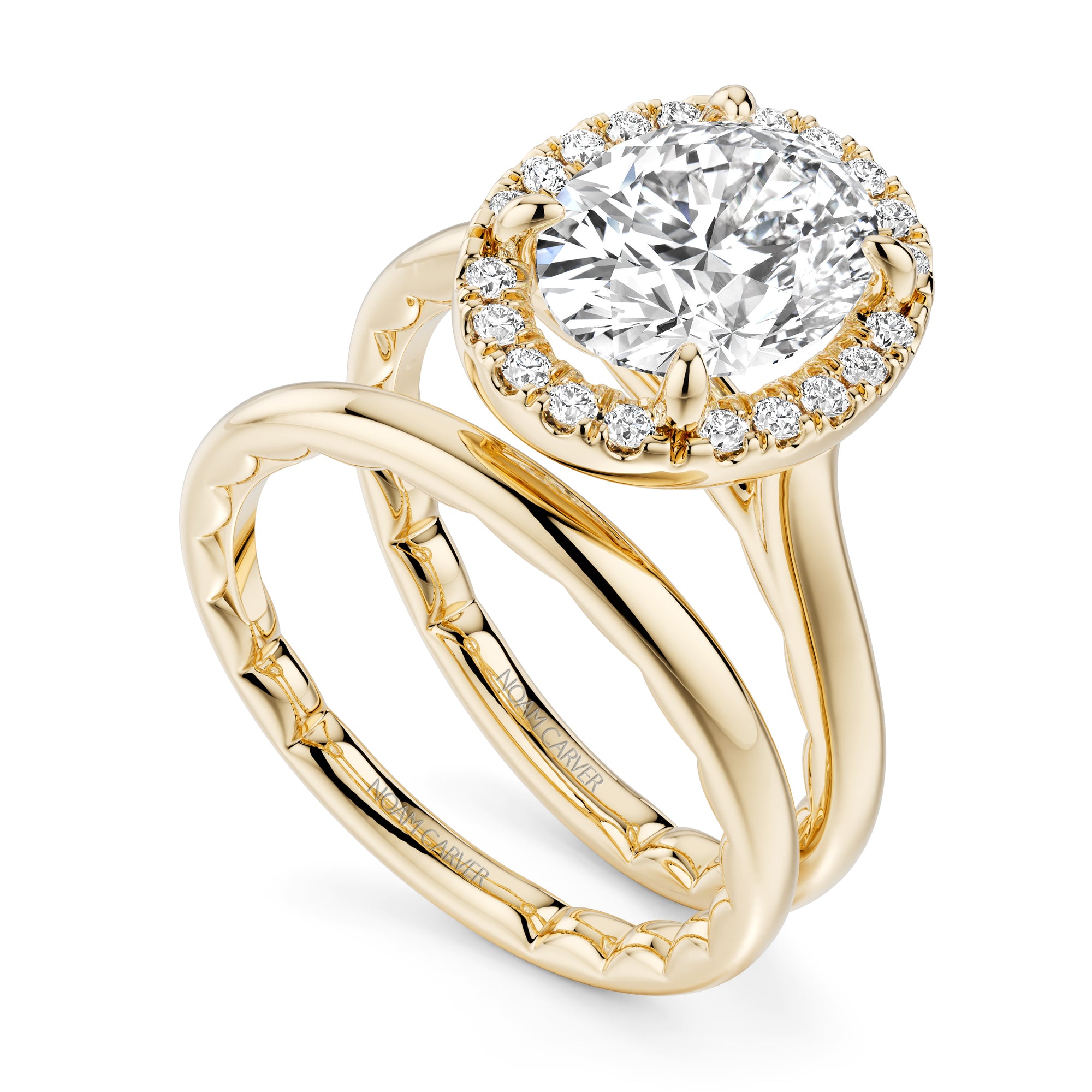 Noam Carver Luna Oval Diamond Engagement Ring