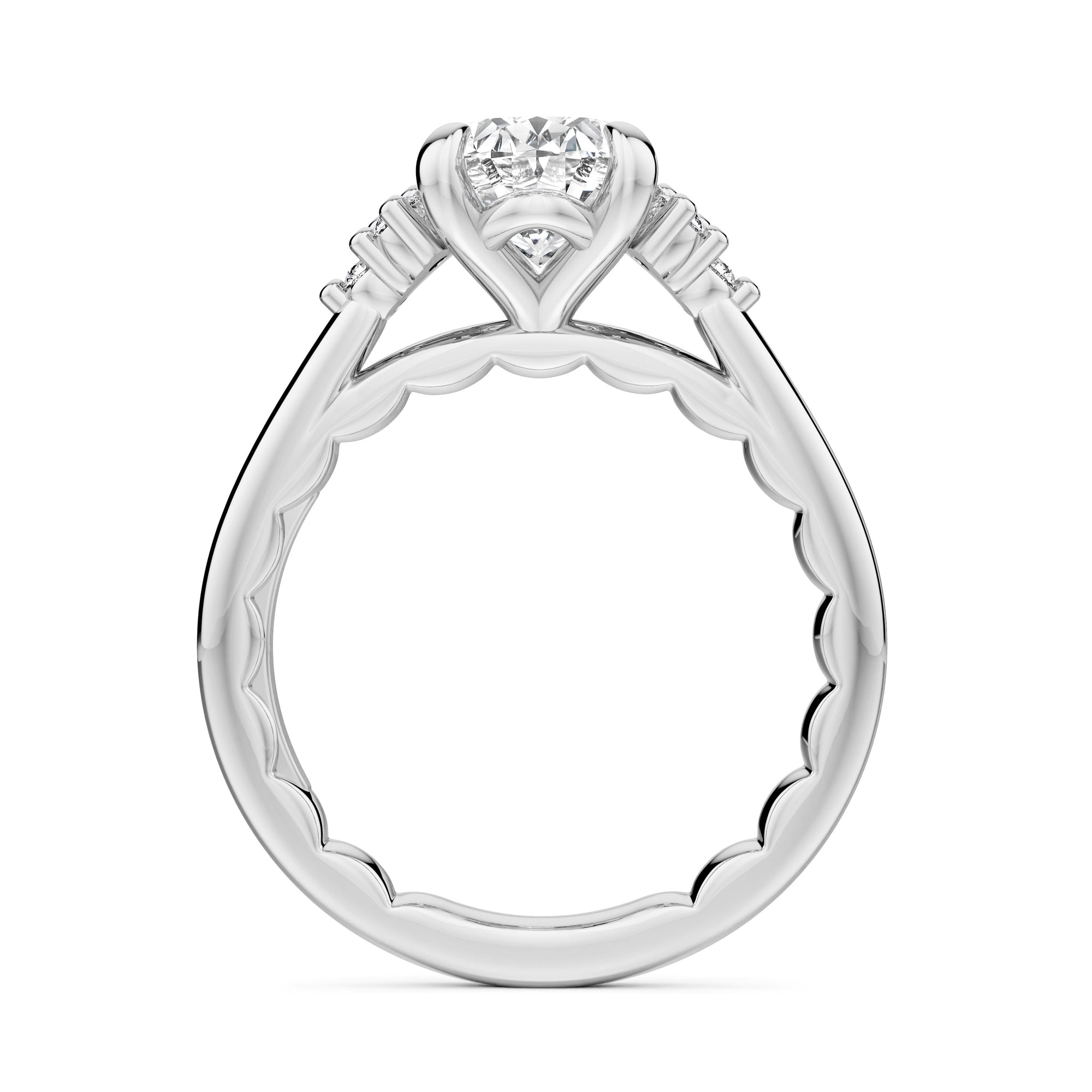 Noam Carver Luna Round Diamond Engagement Ring