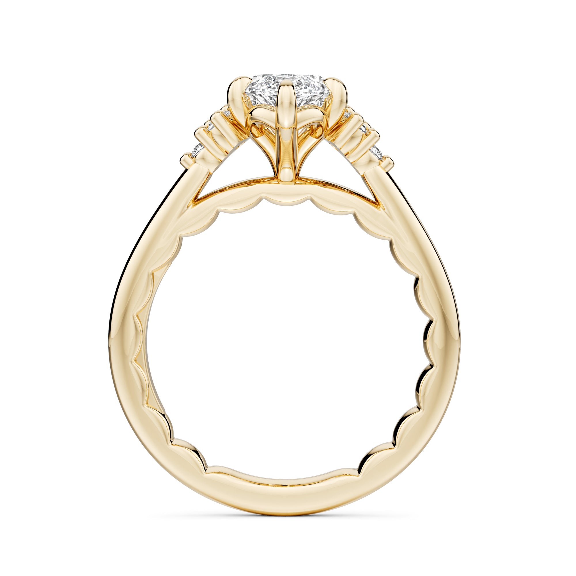 Noam Carver Luna Marquise Diamond Engagement Ring