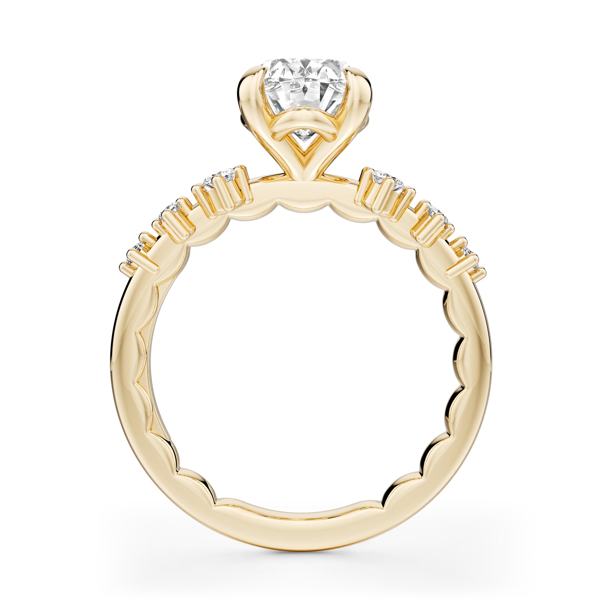 Noam Carver Luna Oval Diamond Engagement Ring