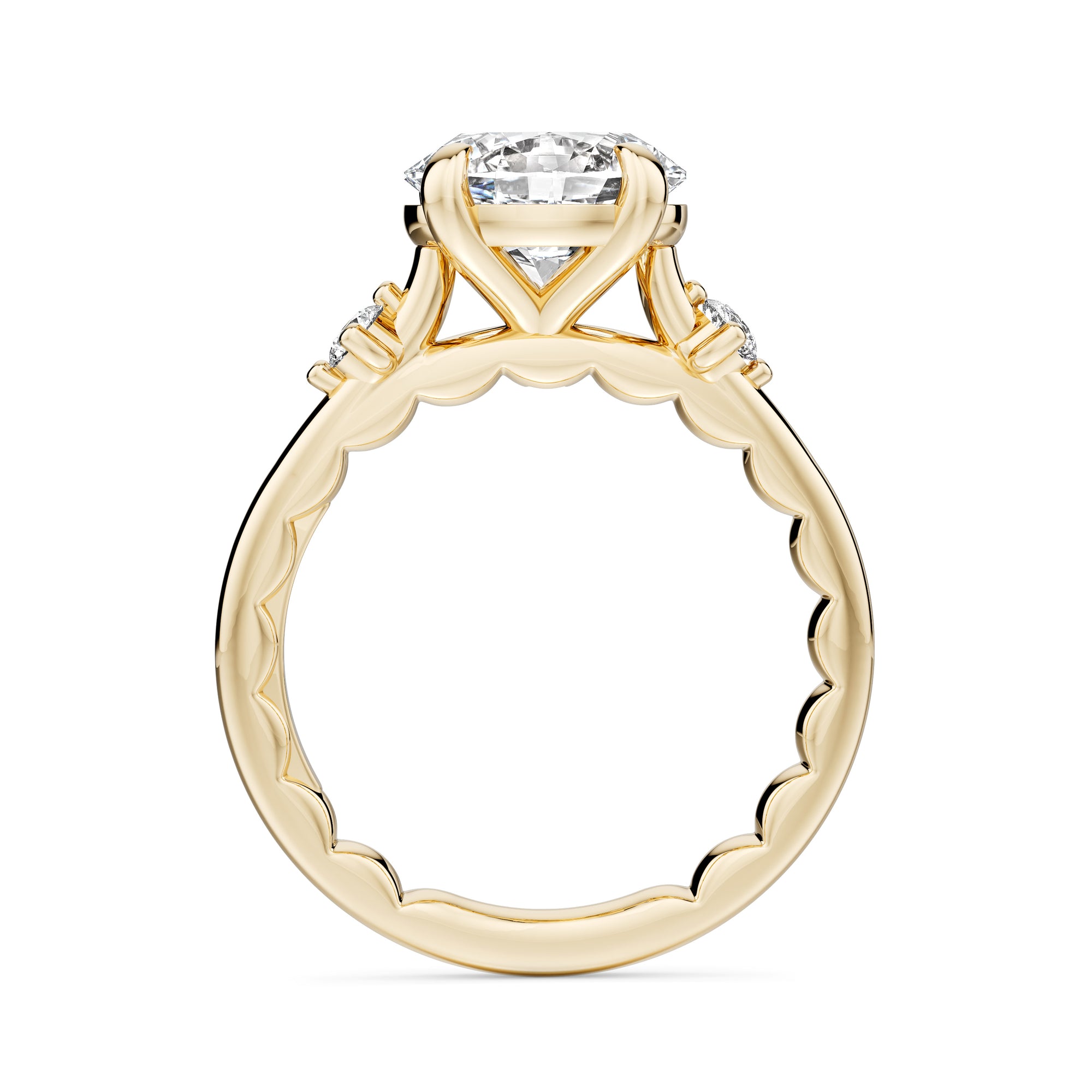 Noam Carver Luna Oval Diamond Engagement Ring