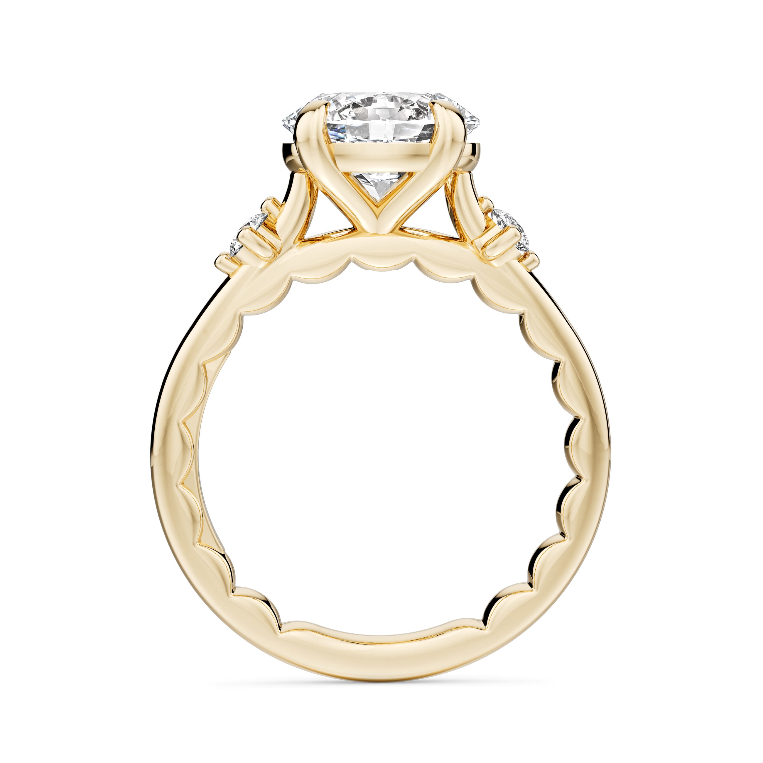 Noam Carver Luna Oval Diamond Engagement Ring