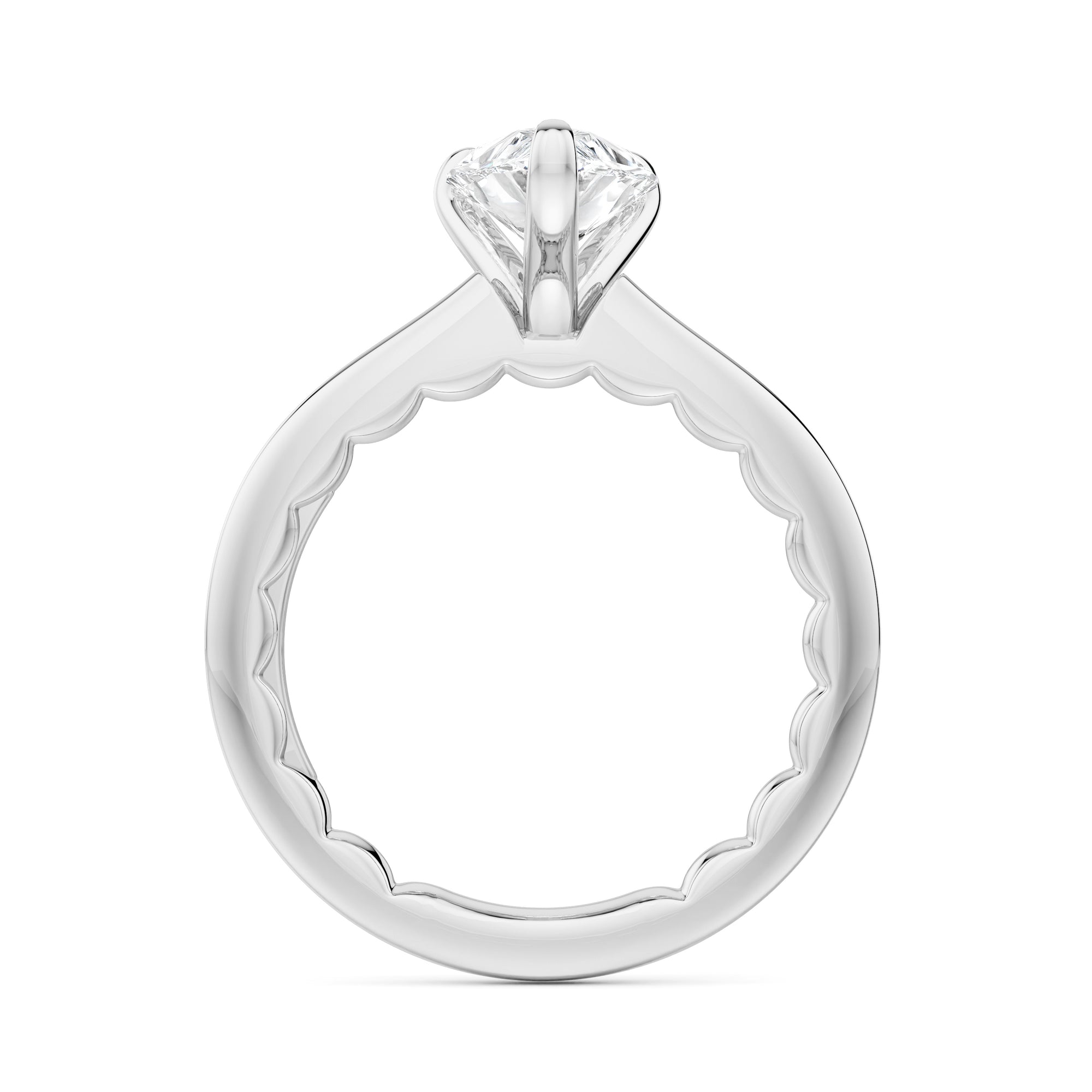 Noam Carver Luna Pear Diamond Engagement Ring