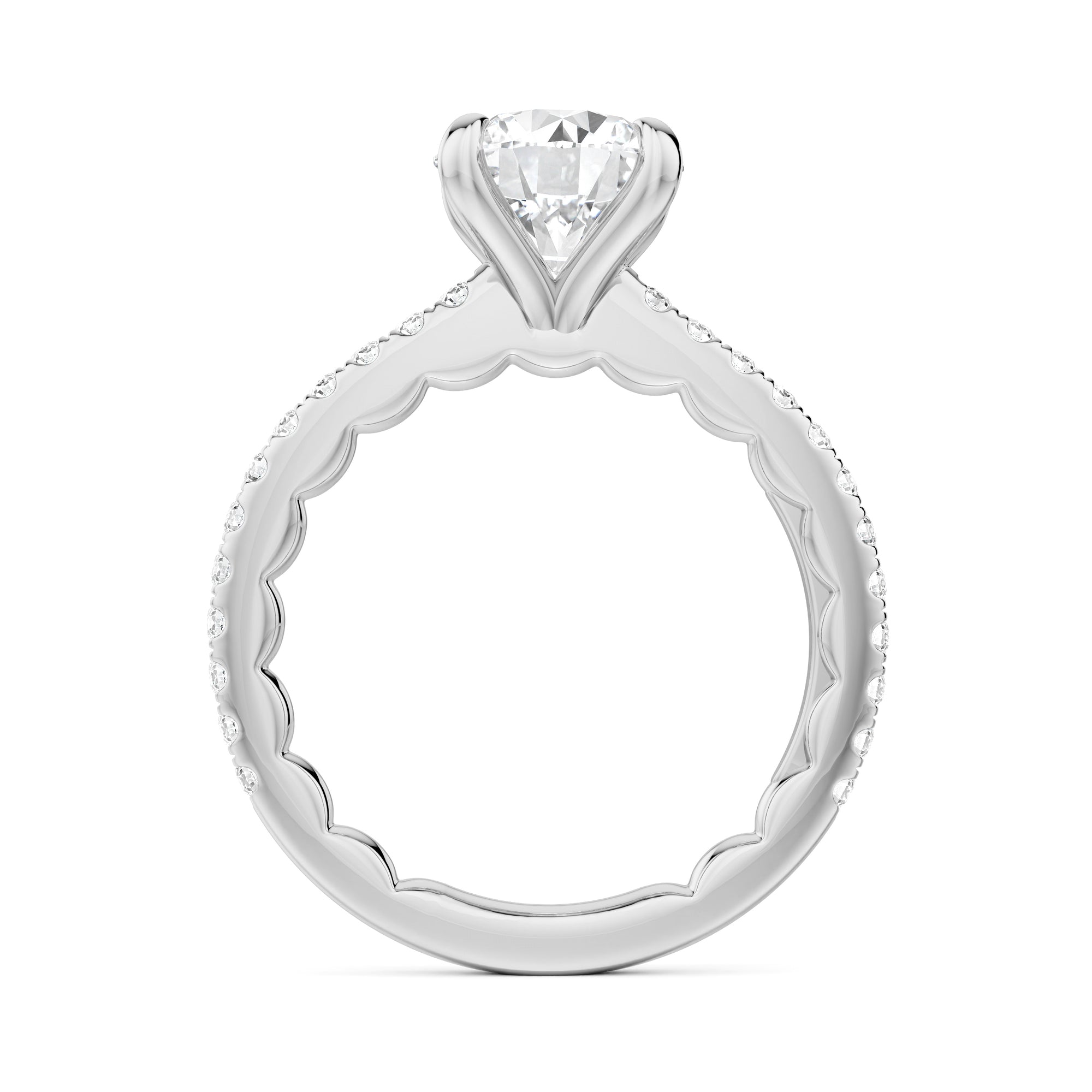 Noam Carver Luna Round Diamond Engagement Ring