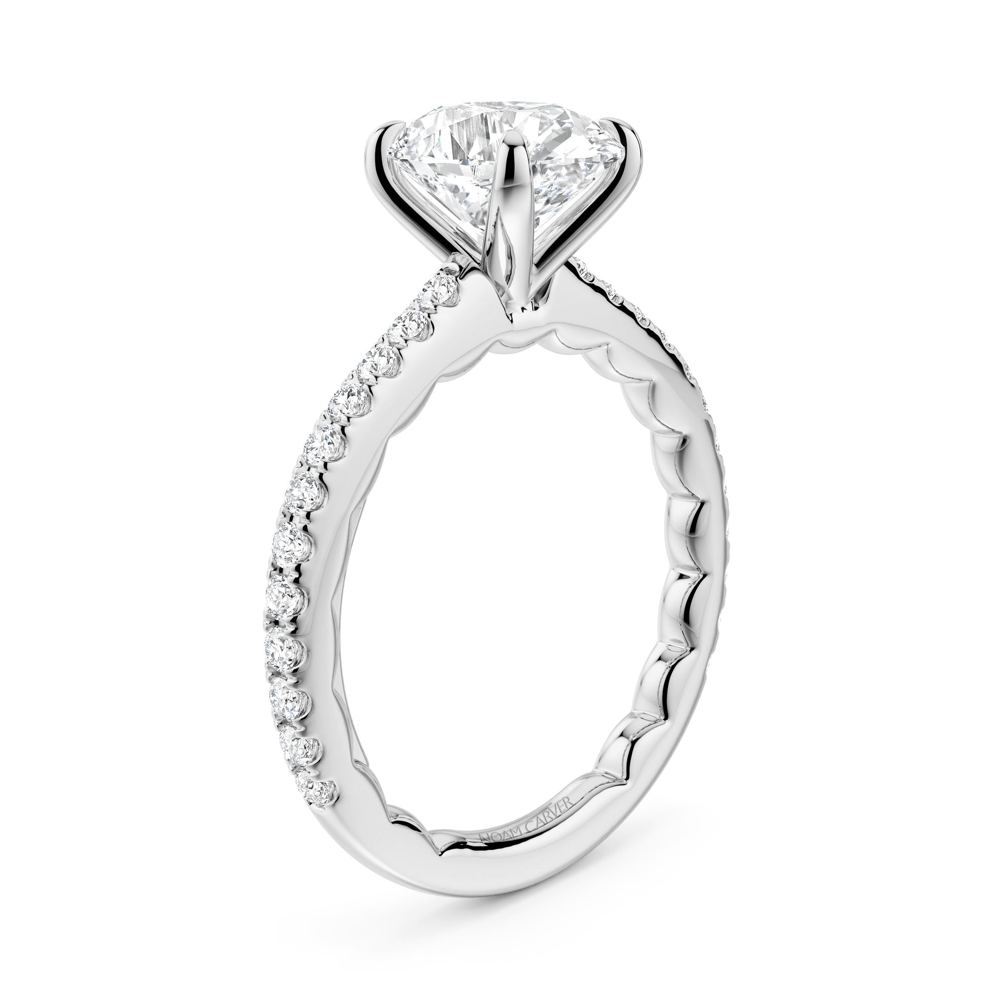 Noam Carver Luna Oval Diamond Engagement Ring