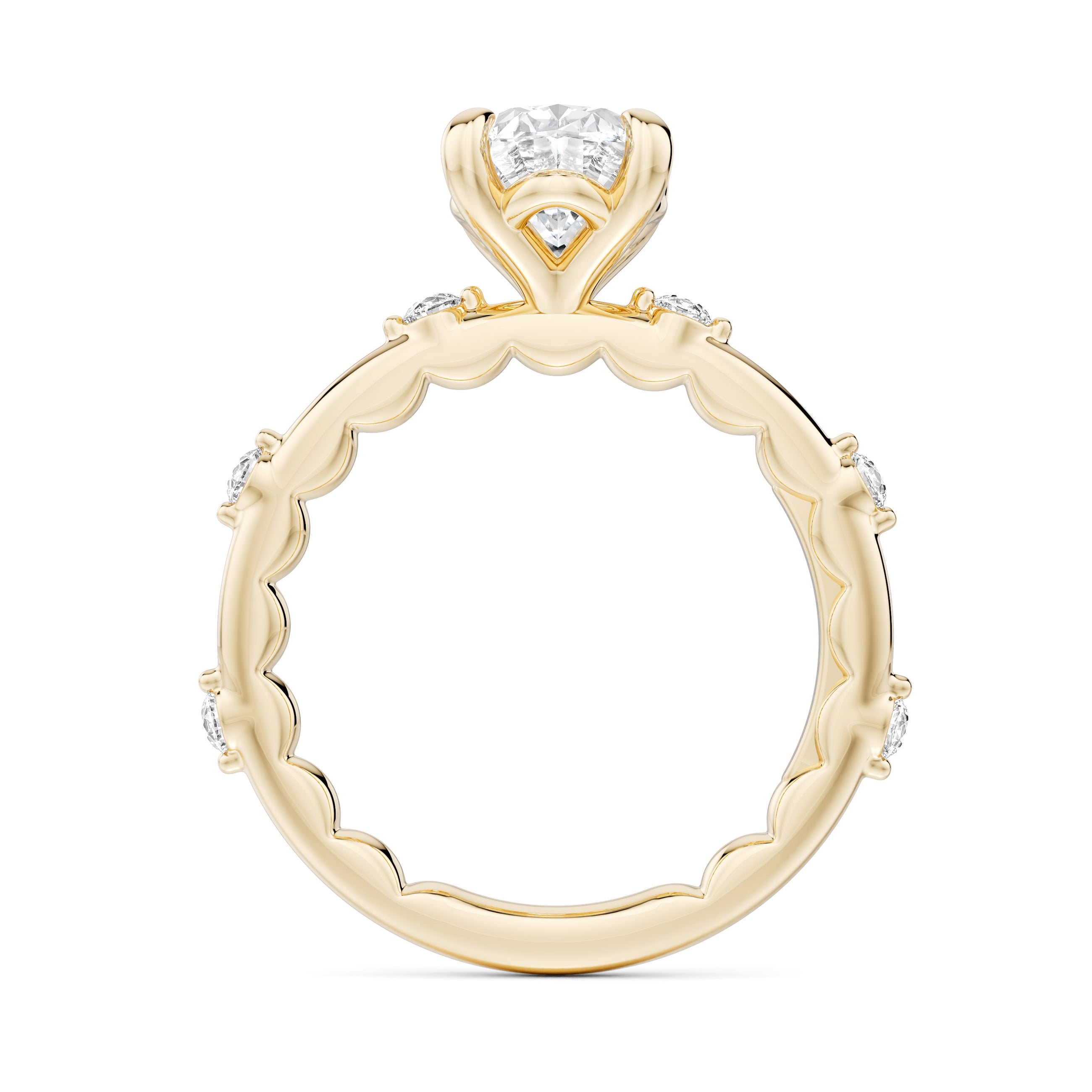 Noam Carver Luna Oval Diamond Engagement Ring