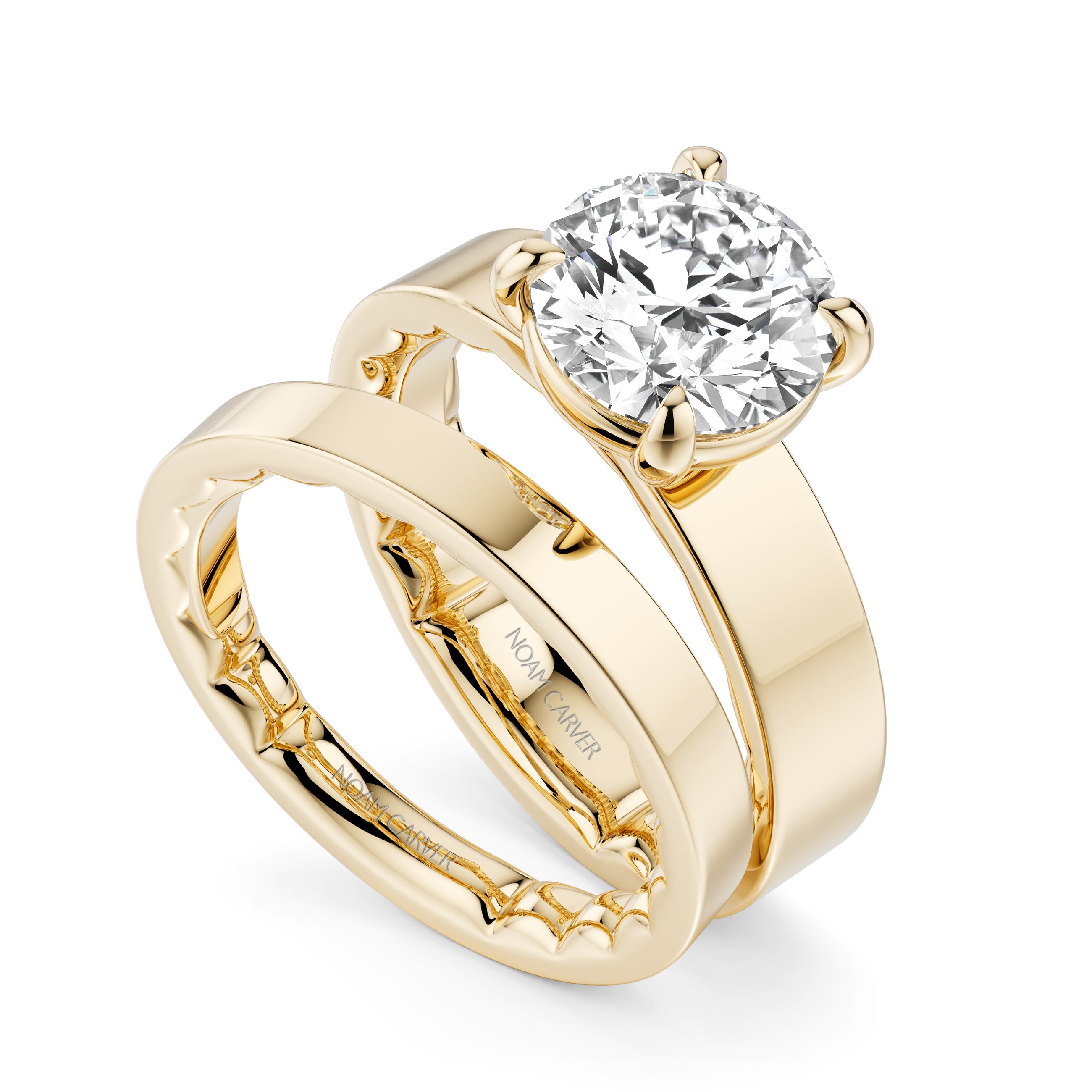 Noam Carver Luna Round Diamond Engagement Ring