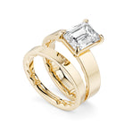 Noam Carver Luna Emerald Diamond Engagement Ring