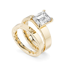 Noam Carver Luna Emerald Diamond Engagement Ring