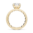 Noam Carver Luna Emerald Diamond Engagement Ring