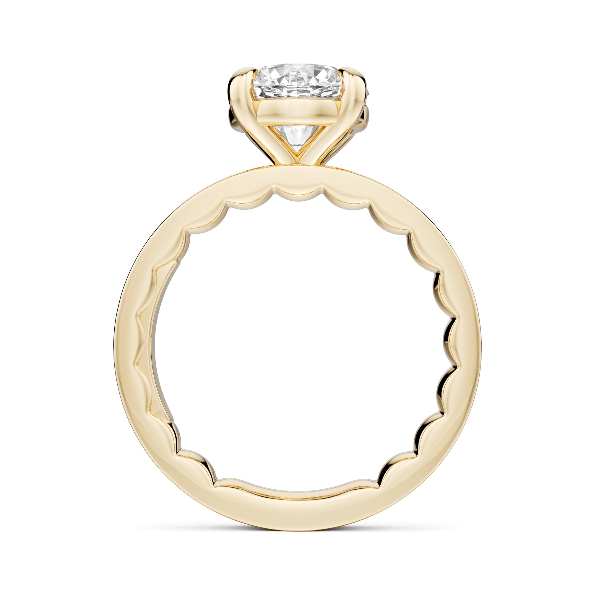 Noam Carver Luna Round Diamond Engagement Ring