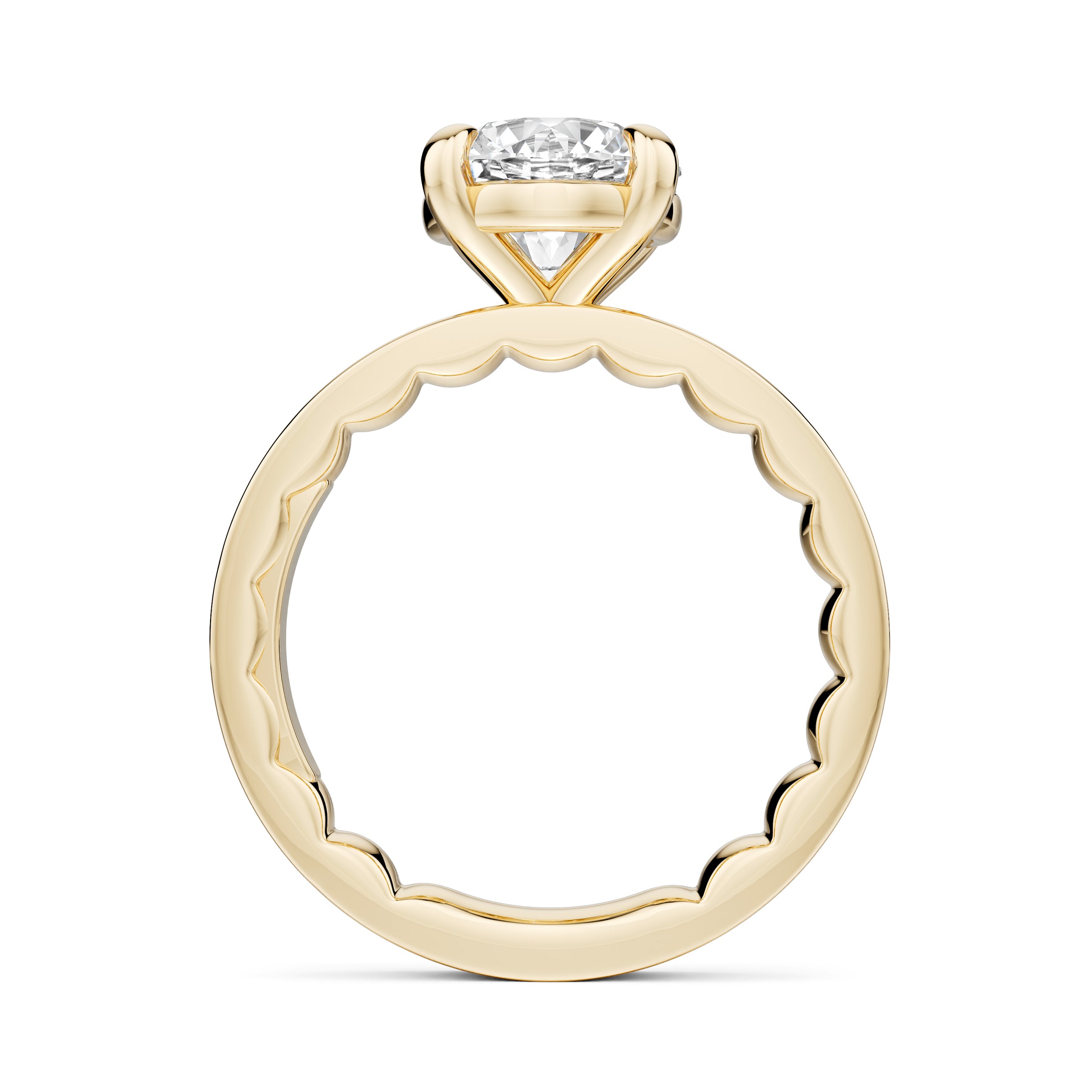 Noam Carver Luna Round Diamond Engagement Ring