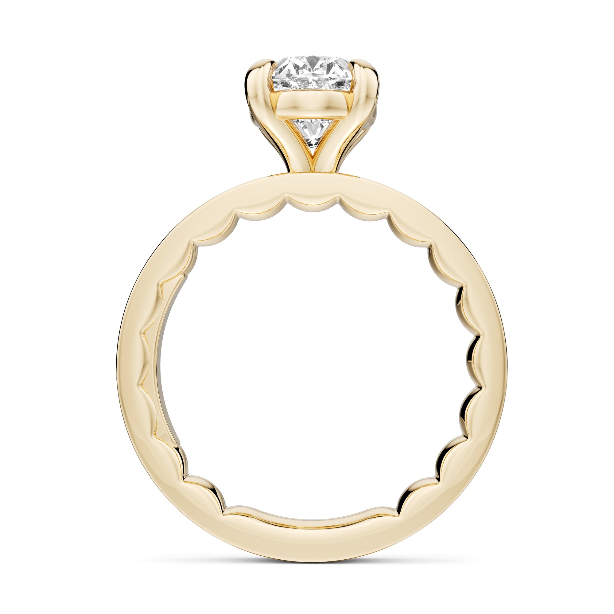 Noam Carver Luna Oval Diamond Engagement Ring