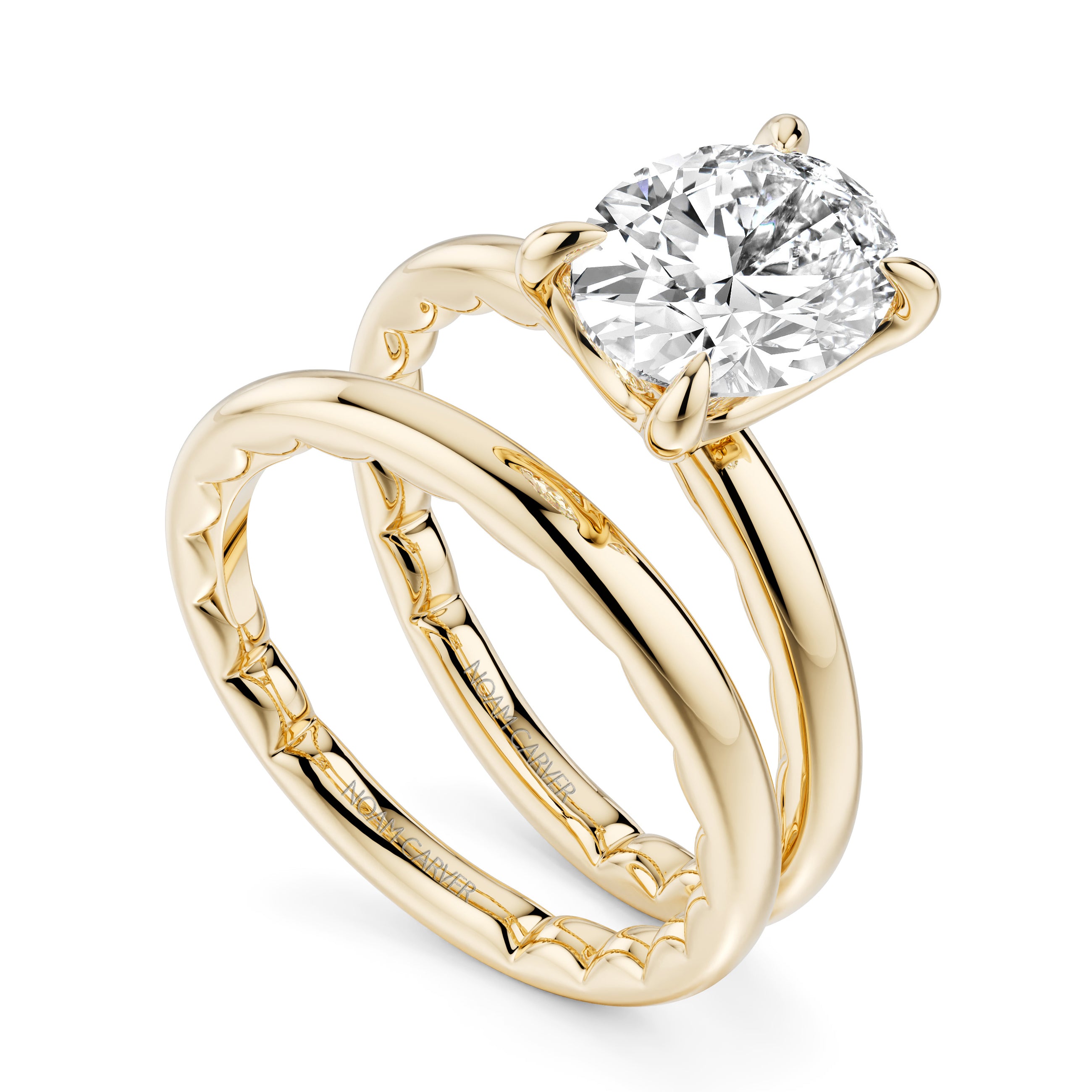 Noam Carver Luna Oval Diamond Engagement Ring