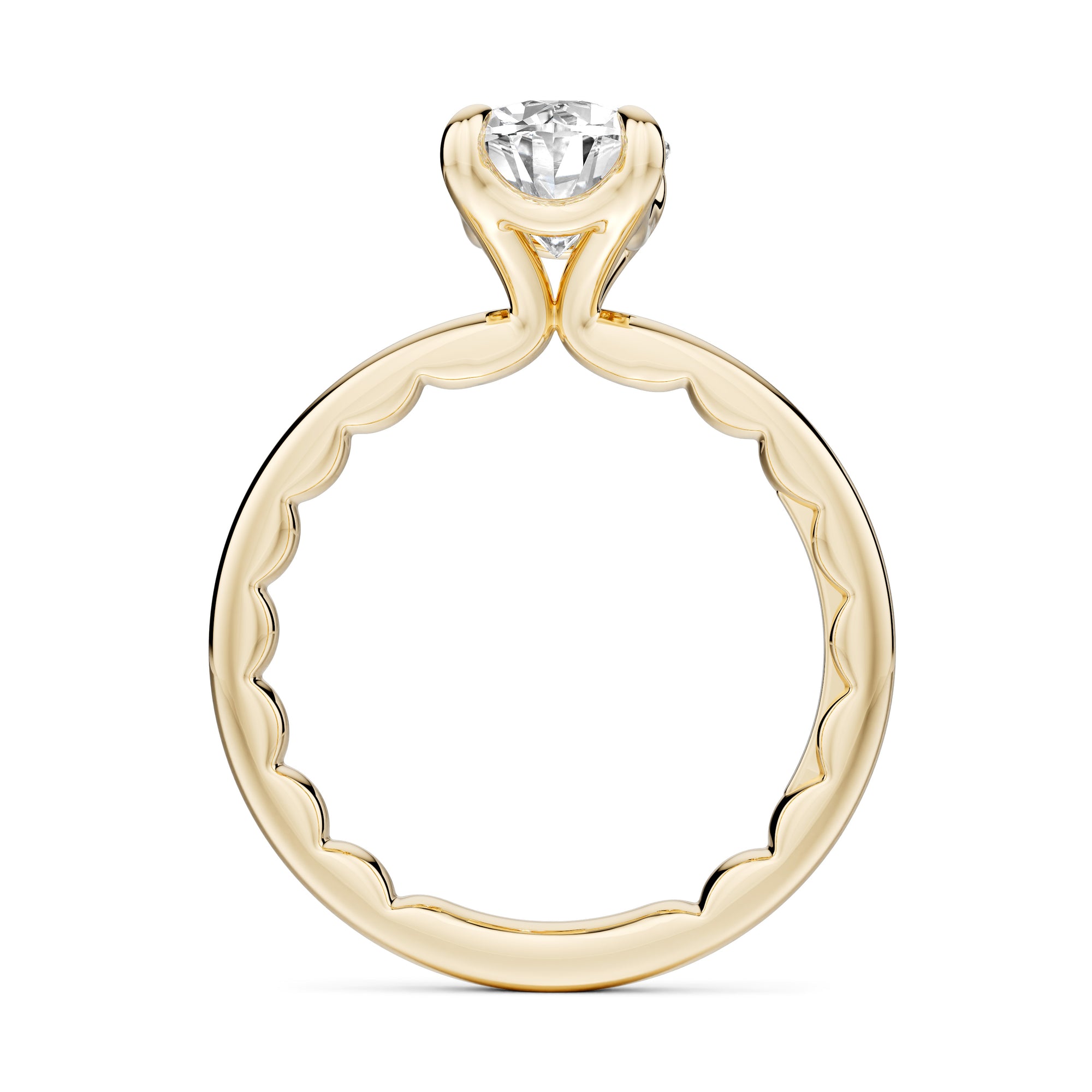 Noam Carver Luna Oval Diamond Engagement Ring