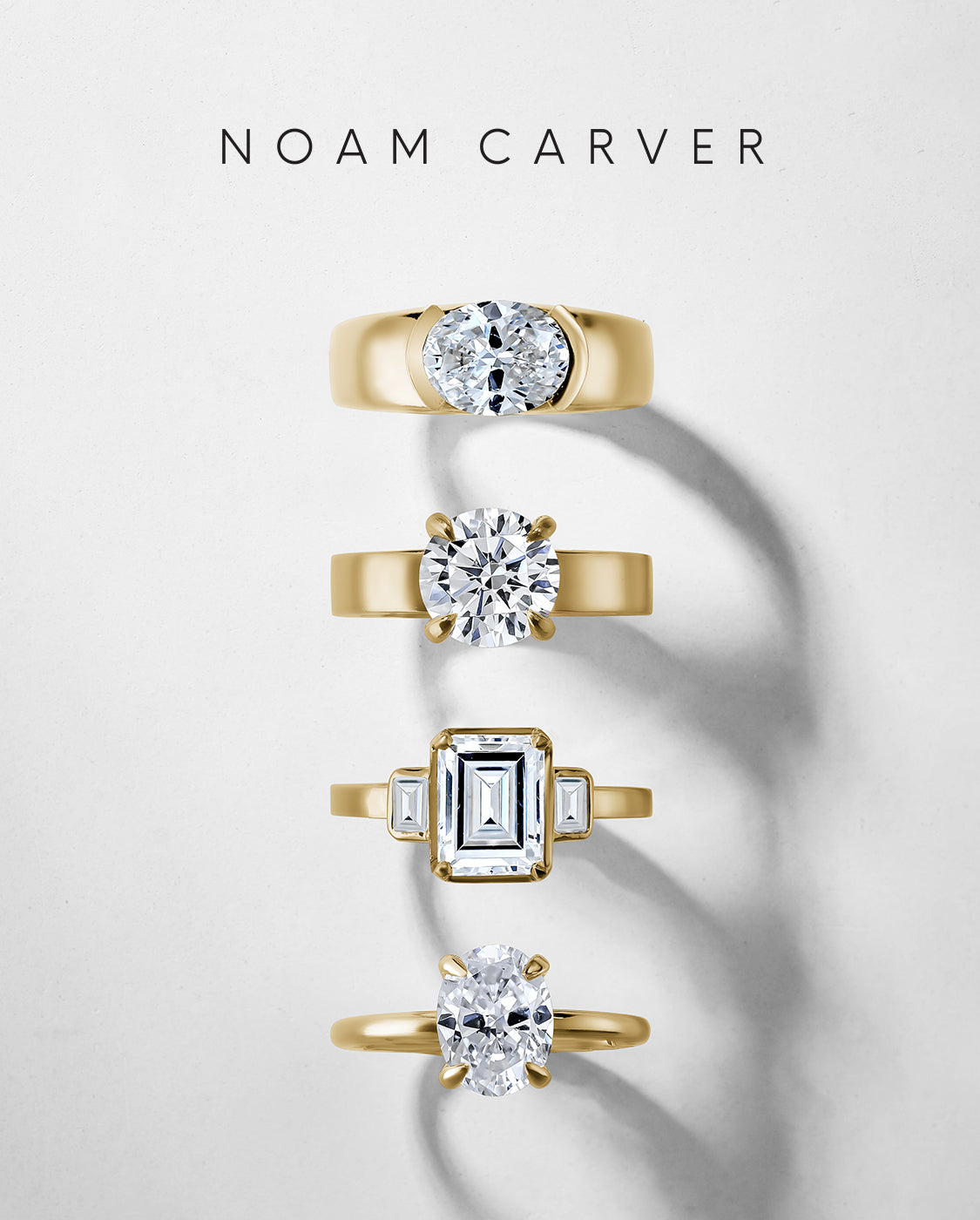 Noam Carver Luna Marquise Diamond Engagement Ring LU010-02YA18-A