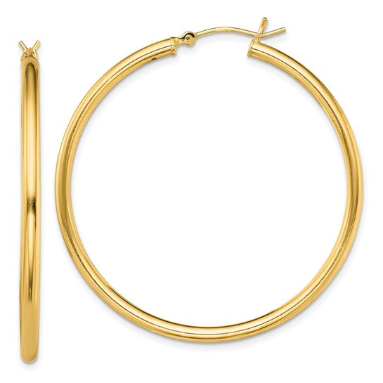 Sterling Silver Goldtone 45mm Hoop Earrings