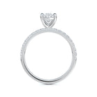 Forevermark Solitaire Diamond Engagement Ring with Pave Band