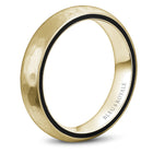 Bleu Royale Yellow Gold Hammered Dome 5mm Wedding Band