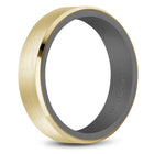 Bleu Royale Yellow Gold & Tantalum 6mm Wedding Band