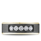 Bleu Royale Diamond Tantalum & Yellow Gold 7.5mm Wedding Band