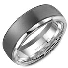 Bleu Royale Tantalum & White Gold 7.5mm Wedding Band