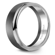 Bleu Royale Tantalum & White Gold 7.5mm Wedding Band