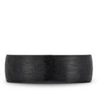 Bleu Royale Black Carbon Top & White Gold 7.5mm Wedding Band
