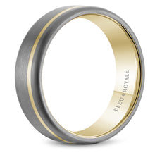 Bleu Royale Tantalum & Yellow Gold 7mm Wedding Band