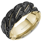 Bleu Royale Black Rhodium & Diamonds 8.5mm Wedding Band