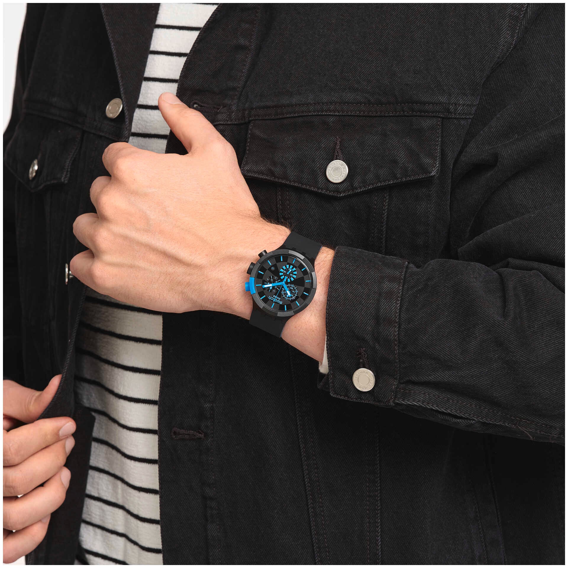 Swatch Watch Checkpoint Blue 47mm