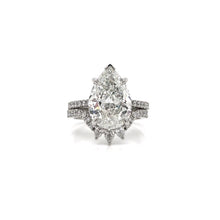0.47 Platinum Pear Custom Wedding Ring