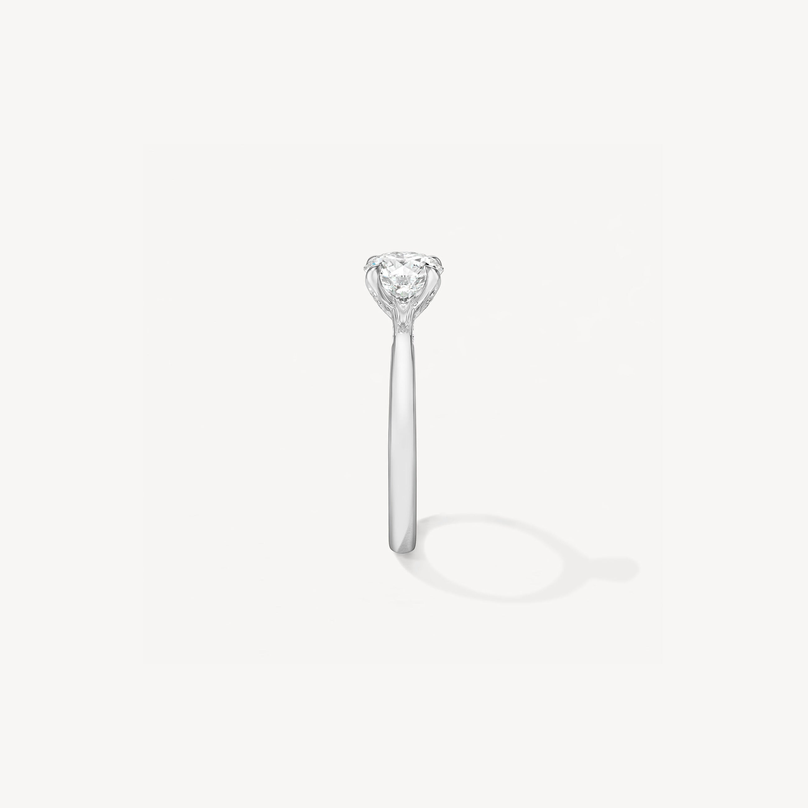 Hearts On Fire Vela Solitaire Ring with Diamond Gallery