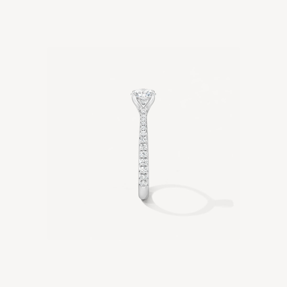 Hearts On Fire Vela Solitaire Ring With Diamond Band