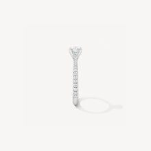 Hearts On Fire Vela Solitaire Ring with Diamond Band