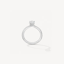 Hearts On Fire Vela Solitaire Ring With Diamond Band