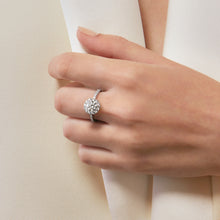 Hearts On Fire Vela Halo Ring With Diamond Band