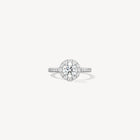 Hearts On Fire Vela Halo Ring With Diamond Band