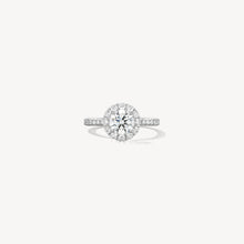 Hearts On Fire Vela Halo Ring With Diamond Band