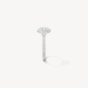 Hearts On Fire Vela Halo Ring With Diamond Band