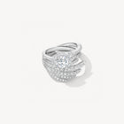 Hearts On Fire Vela Halo Ring With Diamond Band