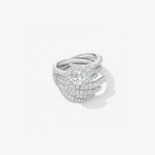 Hearts On Fire Vela Halo Ring With Diamond Band