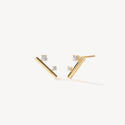 Hearts On Fire Barre Floating Diamond Climber Earrings