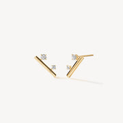 Hearts On Fire Barre Floating Diamond Climber Earrings