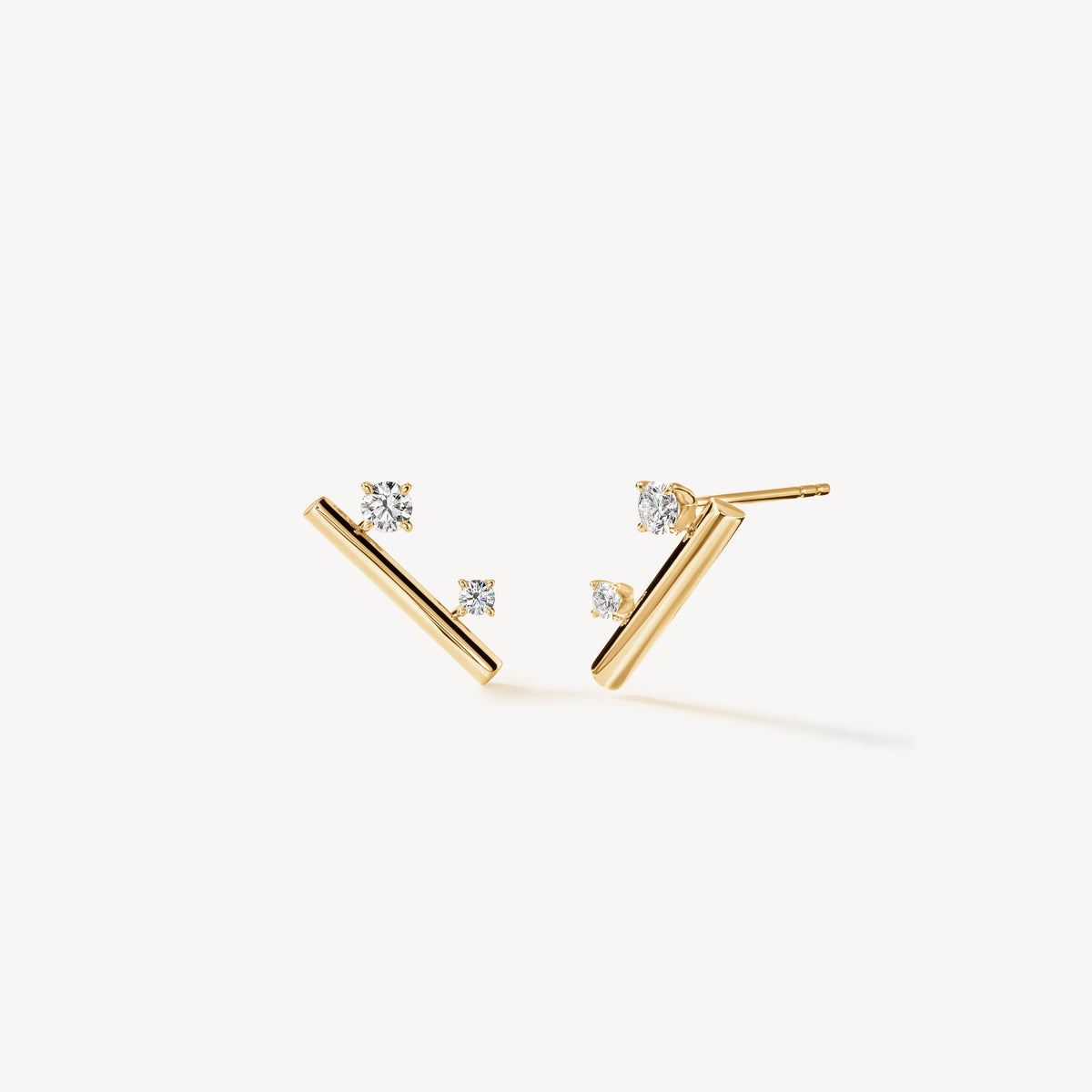 Hearts On Fire Barre Floating Diamond Climber Earrings