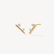 Hearts On Fire Barre Floating Diamond Climber Earrings