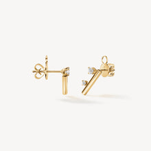 Hearts On Fire Barre Floating Diamond Climber Earrings