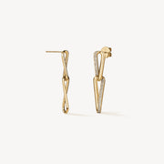 Hearts On Fire INSIDE/OUT Diamond Link Earrings